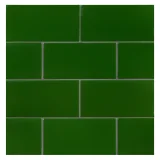 TrueTones Ceramics Lauren Green Crackle 3×6 Field Tile Crackle