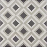 Encaustic Echoes Obsidian 8×8 Formation Decorative Tile