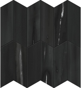 Beyond Dolomite Black 2×6 Apex Mosaic Matte