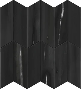Beyond Dolomite Black 2×6 Apex Mosaic Matte