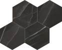 Evolve Black 12×12 Hexagon Mosaic Polished