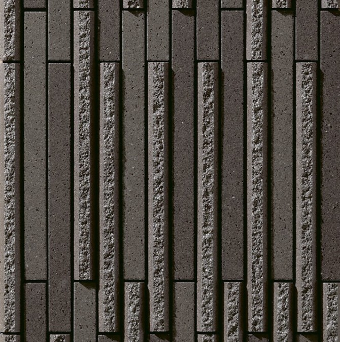 Ombre Border Black 3/4×9 Mosaic