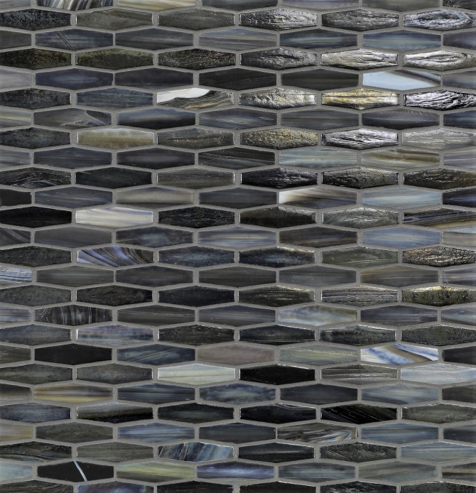 Agate Abruzzo 5/8×2 Martini Mosaic Ribbed