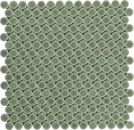 Mosaics Light Smoke 3/4″ Penny Round Mosaic