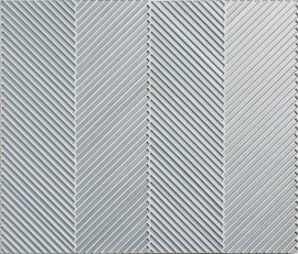 Bristol Blue 3/16×4-7/8 Herringbone Mosaic Glossy