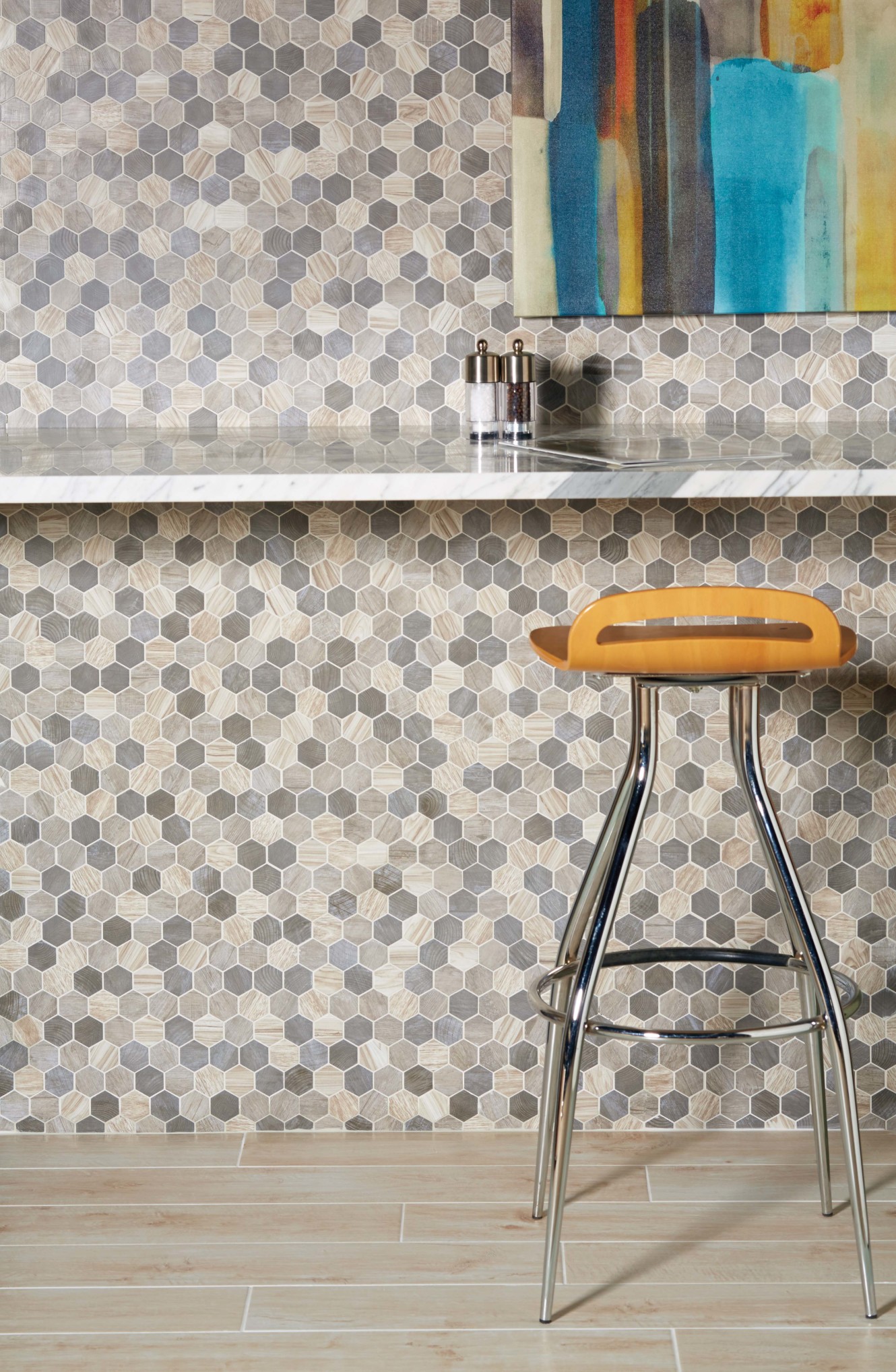 Crosswood Pelican 1.5 Hexagon Mosaic