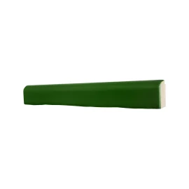 TrueTones Ceramics Lauren Green Crackle 1×9 Zelli Bullnose Crackle