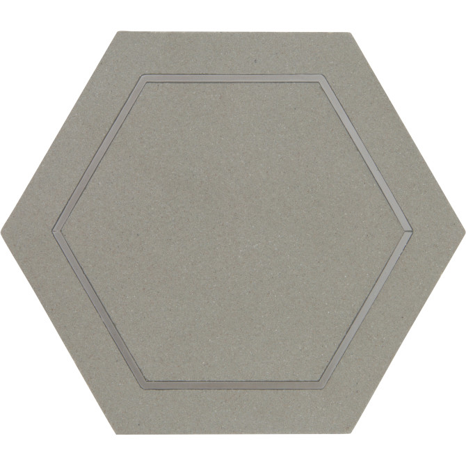 Ellington Cinder & Steel 5″ Savoy Decoratve Tile Honed