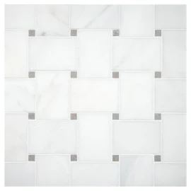 Fine Mosaic Works Asian Carrara Ultra Premium Honed And Cinderella Gray Polished 11×11 Bold Basketweave Mosaic Mixed Fine Mosaic Works Asian Carrara Ultra Premium Honed And Cinderella Gray Polished 11×11 Bold Basketweave Mosaic Mixed