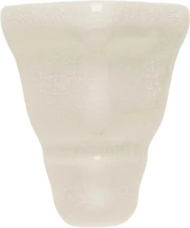 Sanibel White Sand Chair Molding End Cap for 6″ Molding Crackle Glossy Sanibel White Sand Chair Molding End Cap for 6″ Molding Crackle Glossy