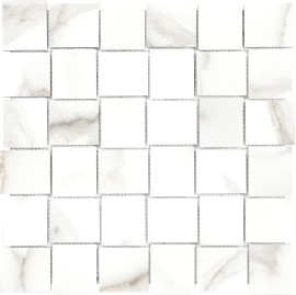 Caspar Calacatta 2×2 Basketweave Mosaic Matte