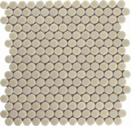 Mosaics Light Sand Stone 3/4″ Penny Round Mosaic