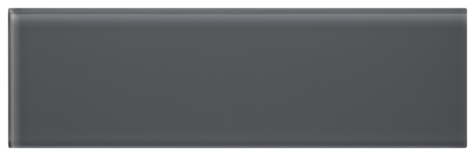 Glass Essentials Graphite 4×12 Field Tile Glossy