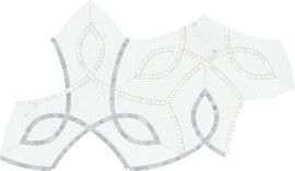 Waterjet Stone Mosaics Dove 8×14 Vine Mosaic Honed