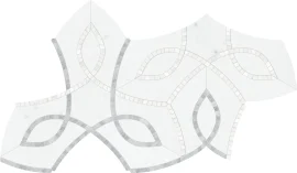 Waterjet Stone Mosaics Dove 8×14 Vine Mosaic Honed Waterjet Stone Mosaics Dove 8×14 Vine Mosaic Honed
