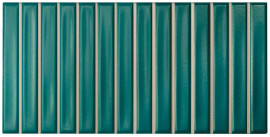 Sweet Bars Teal 5×10 Field Tile Matte