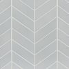 6th Avenue Pale Sky 2×6 Chevron Mosaic Glossy