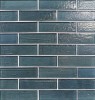 Elements English Blue 1-1/4×5 Brick Mosaic Pearl
