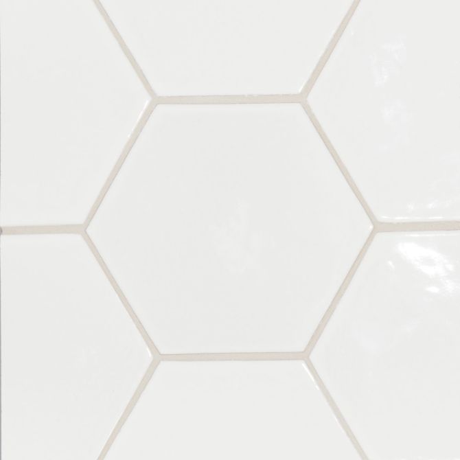 Andalucia Blanco 9×10 Hexagon Field Tile Glossy