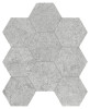 Lithoform Crosscut Twilight 4″ Hexagon Mosaic Organic Matte