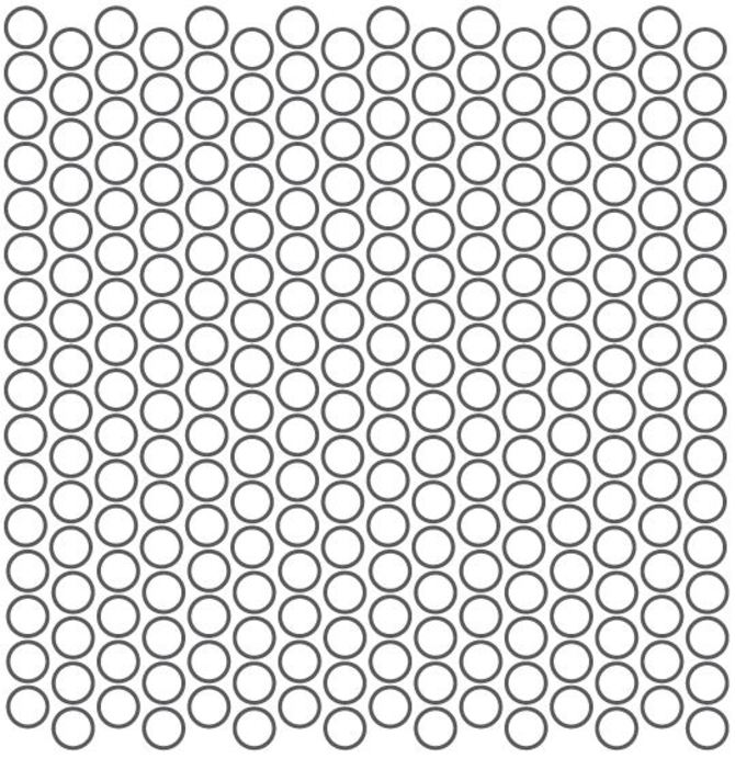 Color Story Mosaics Sapphire Sky 11×14 Penny Round Mosaic