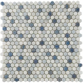 Accent Bleu Multicolor 12×12 Bliss Mosaic Polished
