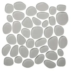 Beach Group Glass Tule 12×12 Spindrift Mosaic Matte Beach Group Glass Tule 12×12 Spindrift Mosaic Matte
