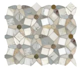 Olynthos Ready to Ship Multi Color Scuro 13×16 Venetian Daisy Mosaic Olynthos Ready to Ship Multi Color Scuro 13×16 Venetian Daisy Mosaic