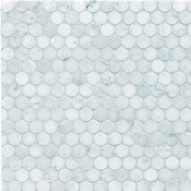 Tribeca Classic White 11×11 Penny Round Mosaic Honed Tribeca Classic White 11×11 Penny Round Mosaic Honed