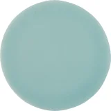 Cursive Soft Teal 4×4 Circle Glossy