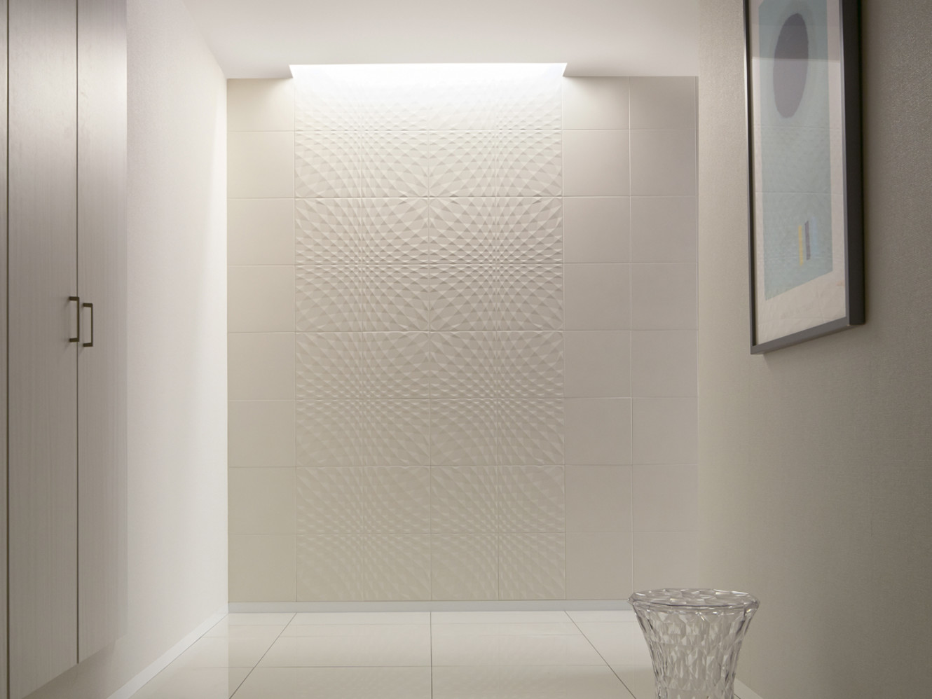 New Trance Beige 12x12 and 12x12 Relief Decorative