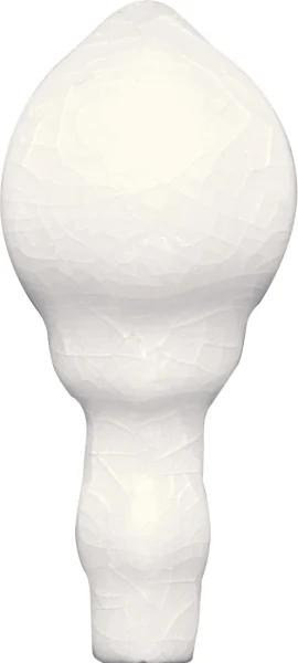 Delray White Caps Rail Molding End Cap Crackle Delray White Caps Rail Molding End Cap Crackle