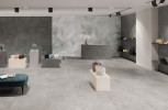 Materica Grigio 32x32 and 16x32 Matte, and Antracite 32x32 Soft