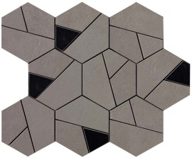Boost Smoke With Black 10×11 Hexagon Mosaic
