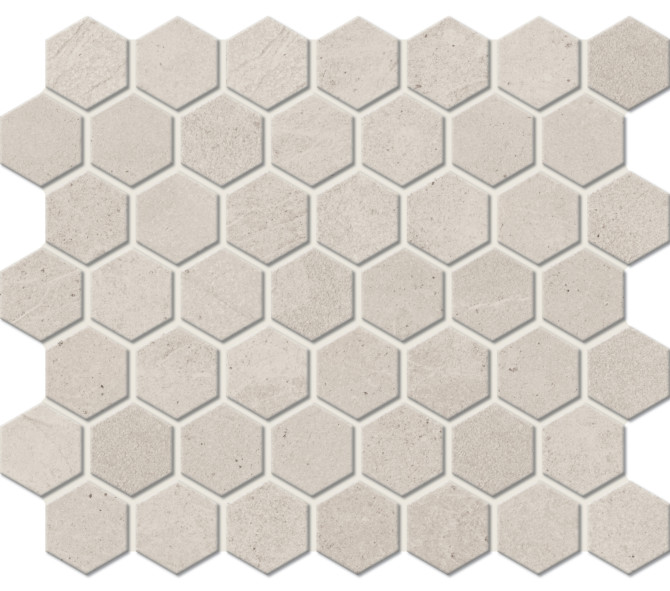 Primstone Buff 1-1/2″ Hexagon Mosaic Matte