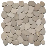 Pebble French Tan 12×12 Level Pebble Mosaic Honed