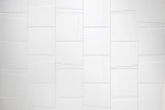 Murals Lines Bright White 6×6 Wall Tile Gloss