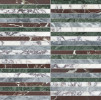 Waterjet Stone Mosaics Tropic 1×6 Stacked Mosaic Mixed