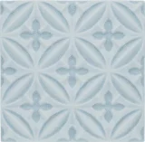 Sanibel Sea Spray 6×6 Caspian Decorative Tile Crackle Glossy