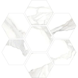 Calacatta 12×11 Hexagon Mosaic Honed Rectified Calacatta 12×11 Hexagon Mosaic Honed Rectified