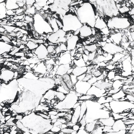 B&W_Marble Shard 8×16 Listello Mosaic Glossy