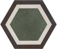 Tuscany Green 9×10 Modern Hexagon Decorative Tile Matte