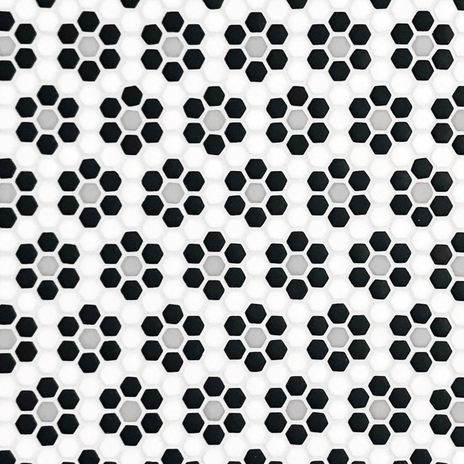 Nano Monochrome 12×13 Flower Mosaic
