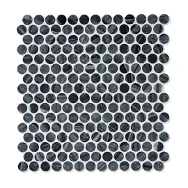 Mosaic Series Tempest 11×12 Penny Round Mosaic Honed