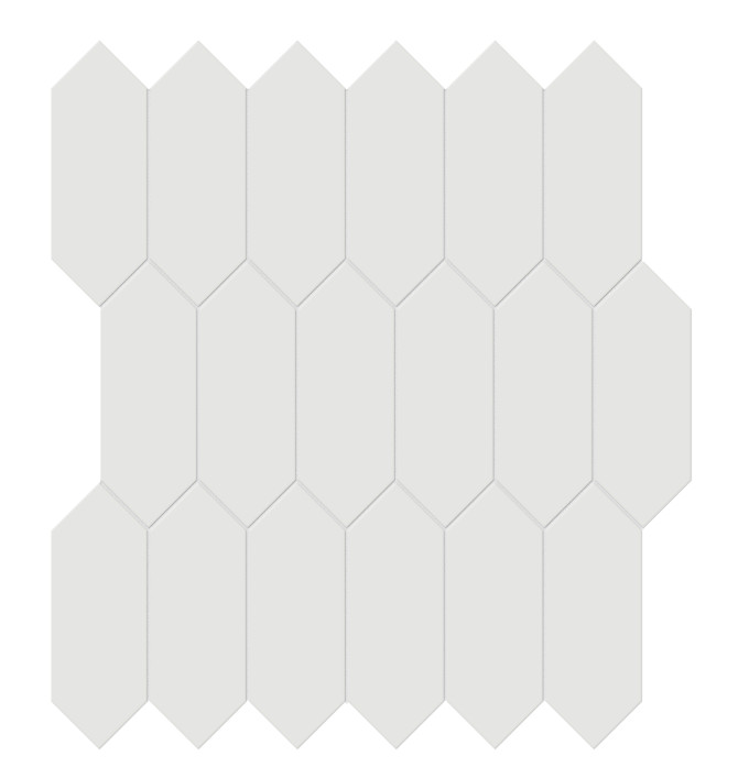 Soho Vintage Grey 2×5 Picket Mosaic Matte