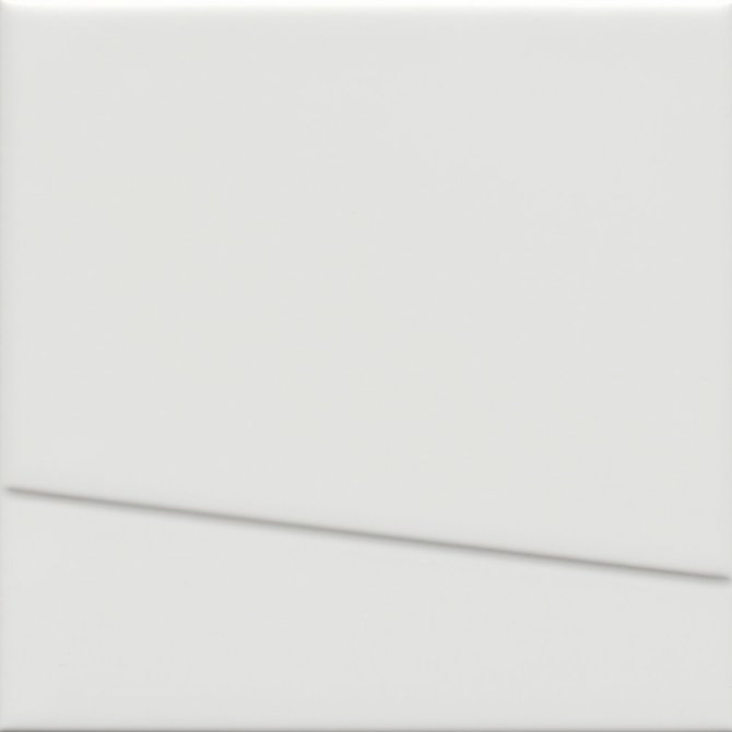 Murals Lines Bright White 6×6 Wall Tile Gloss