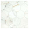 Basic Mosaic Collection Calacatta Gold Honed 3-1/2″ Hexagon Mosaic
