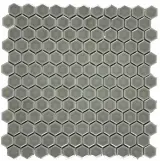 Mosaics Taupe 1″ Hexagon Mosaic Gloss