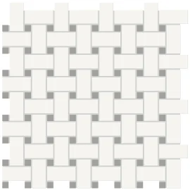 Nantucket Dark Gray 12×12 Basketweave Mosaic Matte
