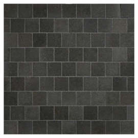 Basic Mosaic Collection Basalto Scuro Select Honed 1×1 Offset Square Mosaic